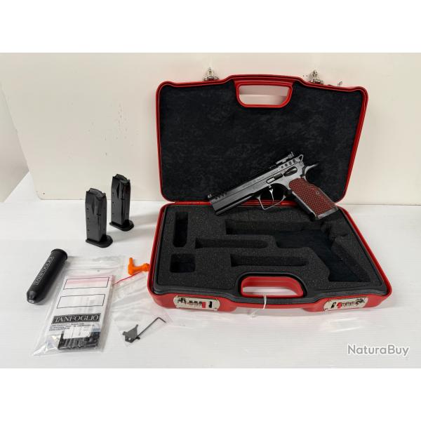 DESTOCKAGE PISTOLET TANFOGLIO CAL 9X19 STOCK 3 SPECIAL FRAIS DE PORT OFFERT GARANTIE 2 ANS