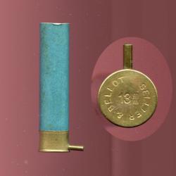 Cal. 13 mm &agrave; broche - TRES TRES RARE - marquage : SELLIER & BELLOT 13 m/m - carton bleu 52.4 mm