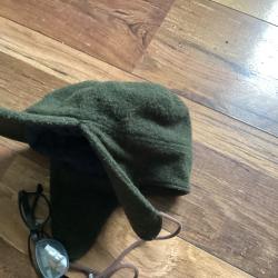 Casquette Loden &agrave; rabats prot&egrave;ge oreilles sans marque des ann&eacute;es 80