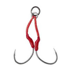 Hame&ccedil;on Simple Savage Gear Bloody Assist Hook SJ Double 1/0 par 2