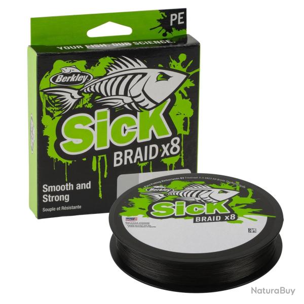 Tresse Berkley Sick Braid Black 150m Noir 150m 0,14mm 16,5kg