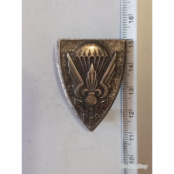 Insigne du 1er r�giment �tranger parachutiste (1er REP) - Drago - dos guilloch�