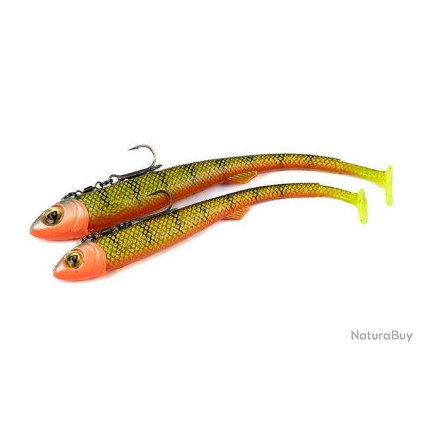 Leurre Souple Fox Rage Pelagic Ready Rig Slick Fast 21cm 60g 21cm Natural Perch A l'unit�
