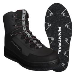 Chaussures de Wading Finntrail Wademan Feutre 40 Dark Grey