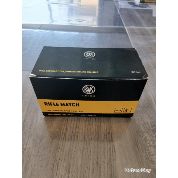 Munitions RWS en 22 long rifle