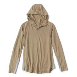 Sweat &agrave; Capuche UV Orvis Pro Sun M Safarigren