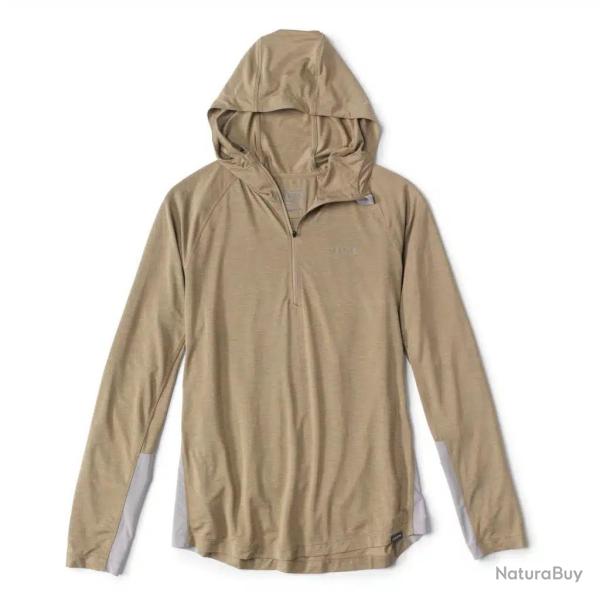 Sweat � Capuche UV Orvis Pro Sun M Safarigren