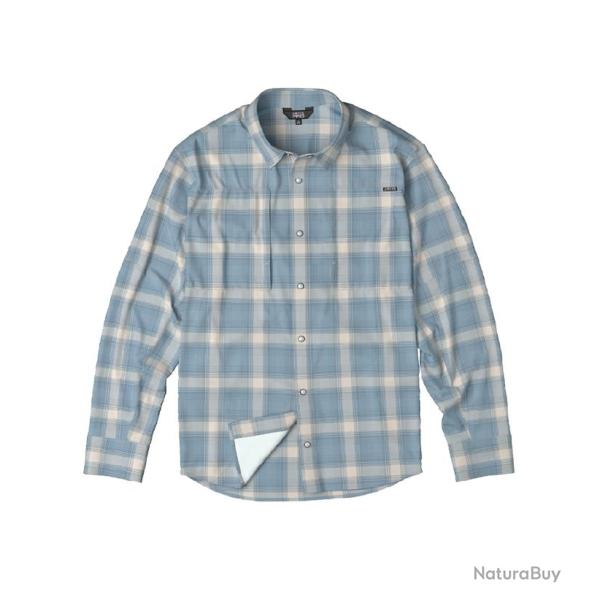 Chemise UV Orvis Pro Stretch LS Shirt Bleu / Blanc S
