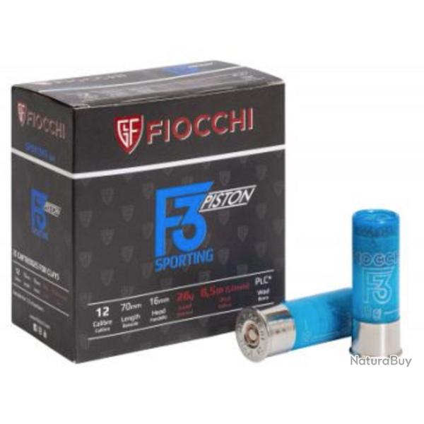 250 cartouches ball trap fiocchi f3 piston 28gr