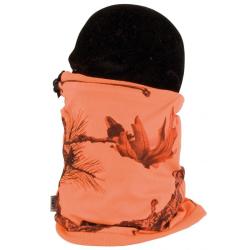 Tour de cou camouflage orange somlys tour de cou reversible camou orange
