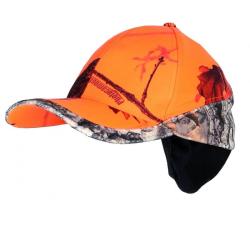 Casquette camouflage orange cache oreilles somlys casquette chaude bicolore orange camou camou 3dx