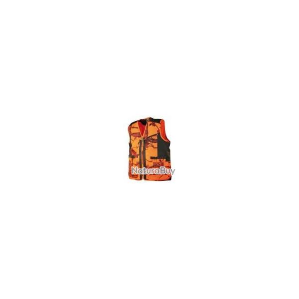 Gilet Traque Camouflage Orange T254 treeland gilet traque camouflage orange
