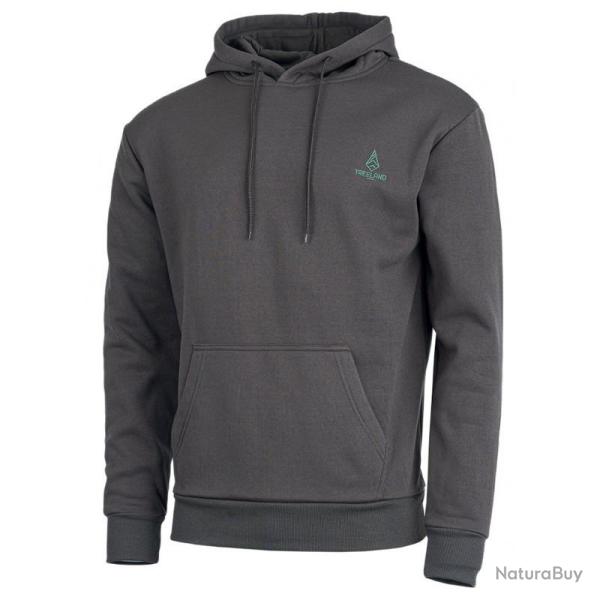 Sweat � capuche vert treeland sweat kaki capuche