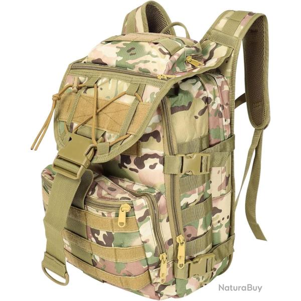 Sac � Dos Militaire Tactique 35L Multifonction �tanche Molle Trekking Escalade Chasse Camouflage