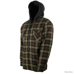 Chemise polaire carreaux GRIS VERT TREELAND T512 Taille XL