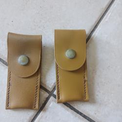 Lot 2 pochettes cuir armee fr