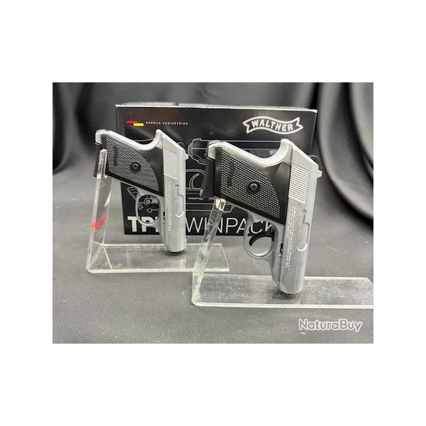 SET DE 2 PIST WALTHER TPH BBS 6MM SPRING 0,5J