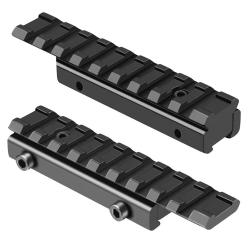 Adaptateur de rail tactique de 11mm &agrave; 21m - Aluminium