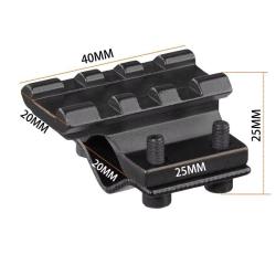 Adaptateur de canon universel Picatinny 20 mm - Aluminium