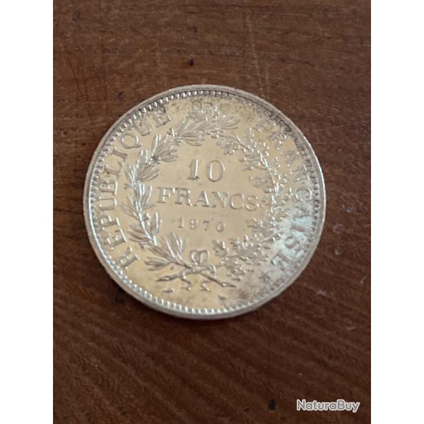 Pi�ce de 10francs argent hercule