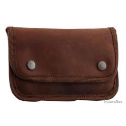 Pochette croupon cir&eacute;e cuire 10 balles 7 et 9mm