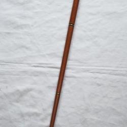 Canne de marche fiole et boussole vintage