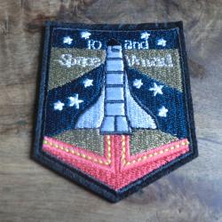 &eacute;cusson brod&eacute;e space rocket astronaut sew fus&eacute;e spacial 300