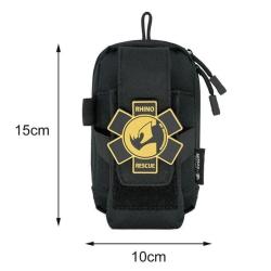 Trousse IFAK noire Rhino Rescue - kit de premiers secours vide personnalisable
