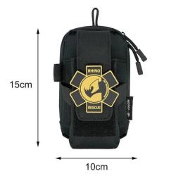 Trousse IFAK noire Rhino Rescue - kit de premiers secours vide personnalisable