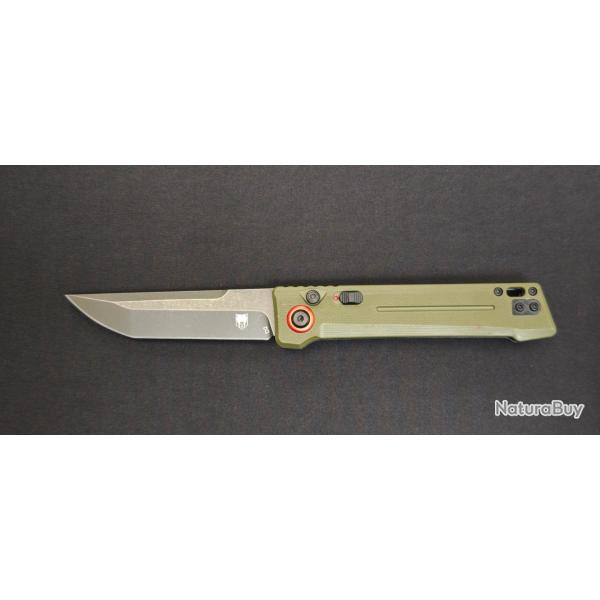 Couteau pliant CobraTec Inferno OD Green - lame D2