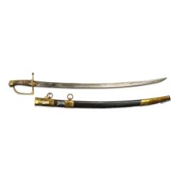 Sabre d'officier de chasseur &agrave; cheval - mod&egrave;le de 1792 - r&eacute;volution, premier empire - BE