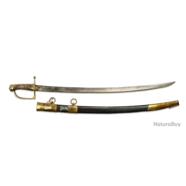 Sabre d'officier de chasseur � cheval - mod�le de 1792 - r�volution, premier empire - BE