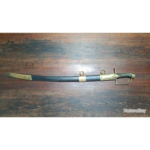Sabre d'officier de chasseur � cheval - mod�le de 1792 - r�volution, premier empire - TBE