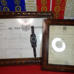 dipl&ocirc;me pension blessures Empire imp&eacute;rial empereur Napol&eacute;on III brevet m&eacute;daille Crim&eacute;e S&eacute;bastopol