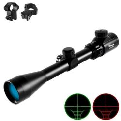 Lunette de Vis&eacute;e 3-9X40 R&eacute;ticule Vert-Rouge Colliers Rail 11mm Tir Tactique Airsoft Loisir Bestsight