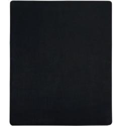 Drap housse jersey coton noir 160x200 cm doux respirant