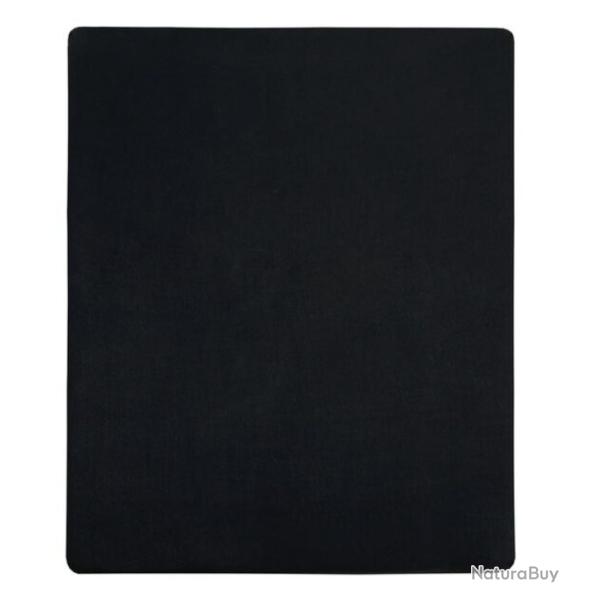 Drap housse jersey coton noir 160x200 cm doux respirant