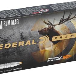 Cartouches FEDERAL calibre 7mm Rem Mag TROPHY BONDED TIP 160gr x20