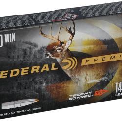 Cartouches FEDERAL calibre 270win 140gr TROPHY BONDED TIP x20