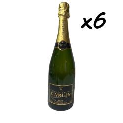 Vente flash, fin de stock, 6 bouteilles de Champagne Brut CARLIN, fin de stock - Livraison gratuite