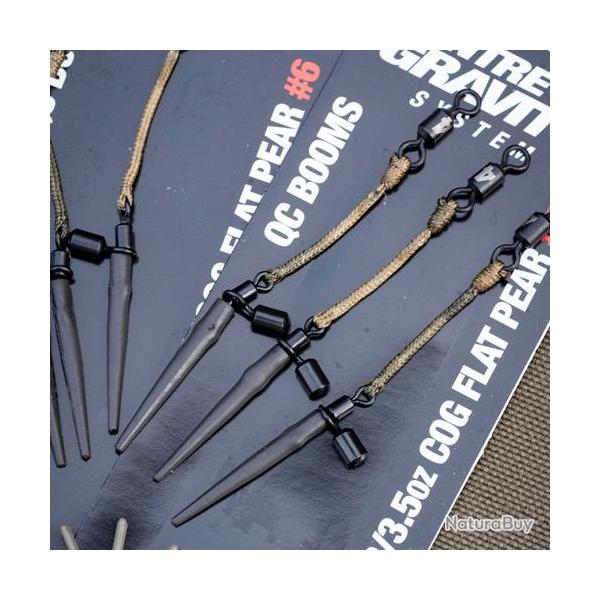 Syst�me Plomb Korda Kit COG Boom QC Flat Pear Pour plomb Flat Pear de 168-224g