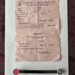 Bracelet de pr&eacute;levement de Lievre en SUISSE Ann&eacute;e 1992