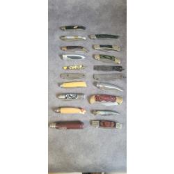 Lot de 19 couteaux LAGUIOLE/OPINEL/THIERS ... #ench&egrave;re 1e sans prix de reserve !!!