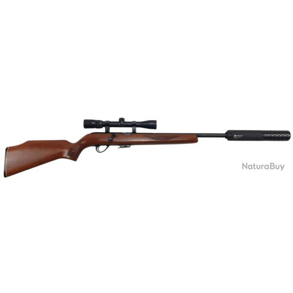 OP22 OCCASION - CARABINE SAVAGE MODEL 65M CAL.22MAGNUM + LUNETTE FONTAINE 2-7x32 + MODERATEUR WILDCA