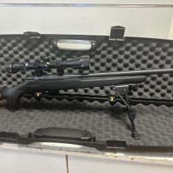 Carabine tikka T1X cal.22lr synth&eacute;tique can.51cm gaucher + lunette 3-9x40 + malette