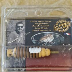 Appeau &agrave; soufflet grive musicienne Helen Baud DESTOCKAGE!!!