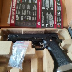 Pistolet HI-CAPA SERIE HX11 AW CUSTOM GAZ sans chargeur &eacute;tat proche du neuf