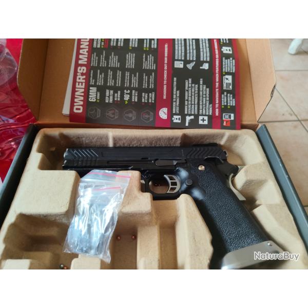 Pistolet HI-CAPA SERIE HX11 AW CUSTOM GAZ sans chargeur �tat proche du neuf