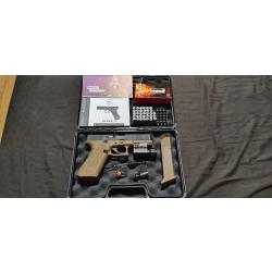 Pack Umarex Glock 17 Gen 5 9mm P.A.K. Coyote - &Eacute;tat Neuf + Accessoires