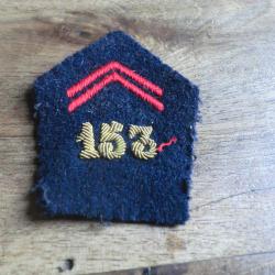 patte de col a cannetille 153&deg;r&eacute;giment infanterie
